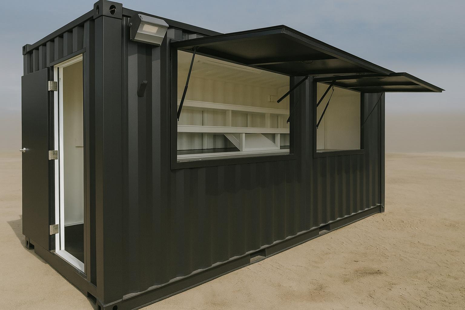 Container food stall conversion